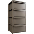 Commode en Plastique, Finition Marron
