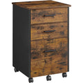 Commode en Polyester, Finition Marron