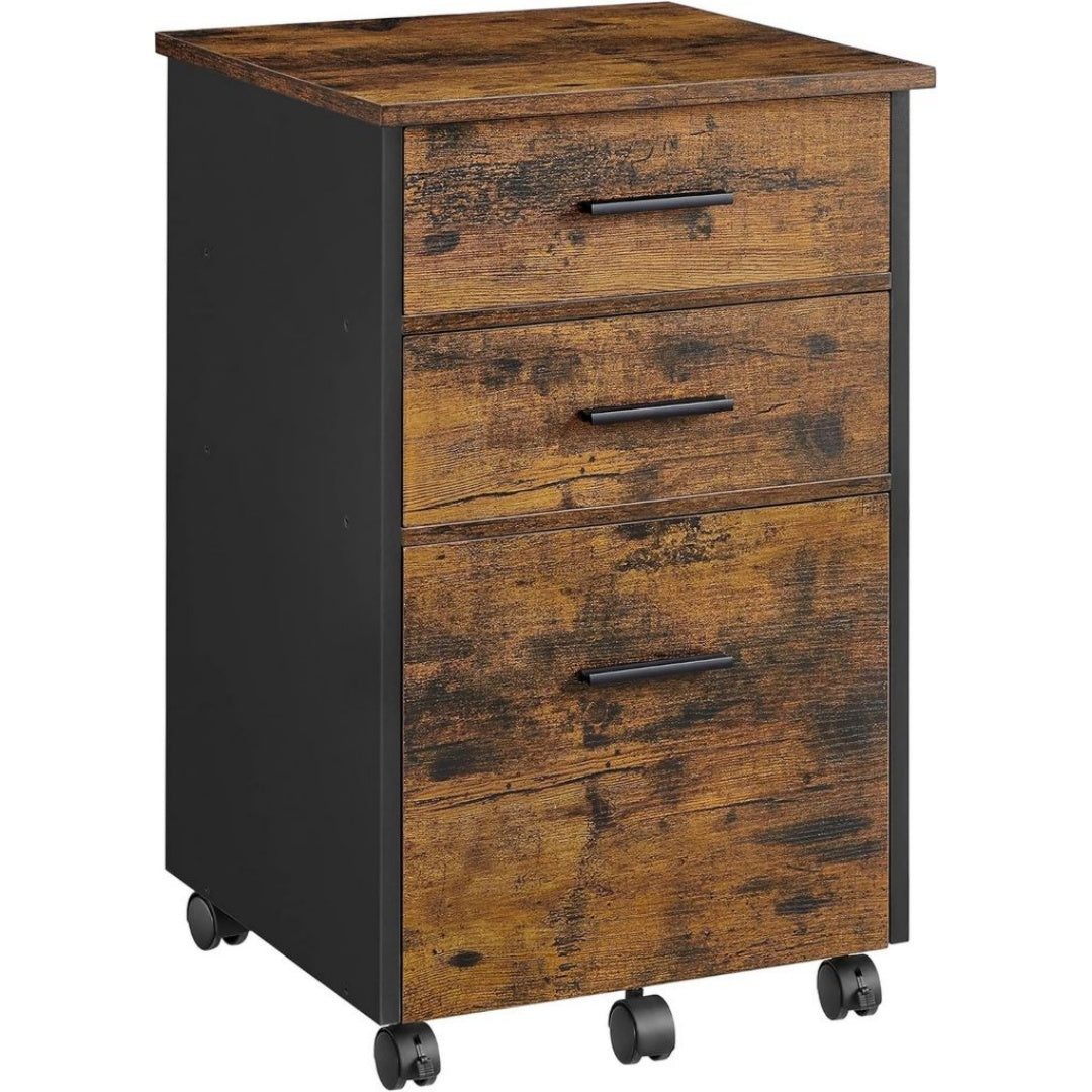 Commode en Polyester, Finition Marron