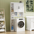 Design moderne Le meuble lave-linge se distingue par son design minimaliste et moderne - Meuble de Rangement