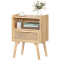 Table d'Appoint en Bois de Hetre, Finition Naturel
