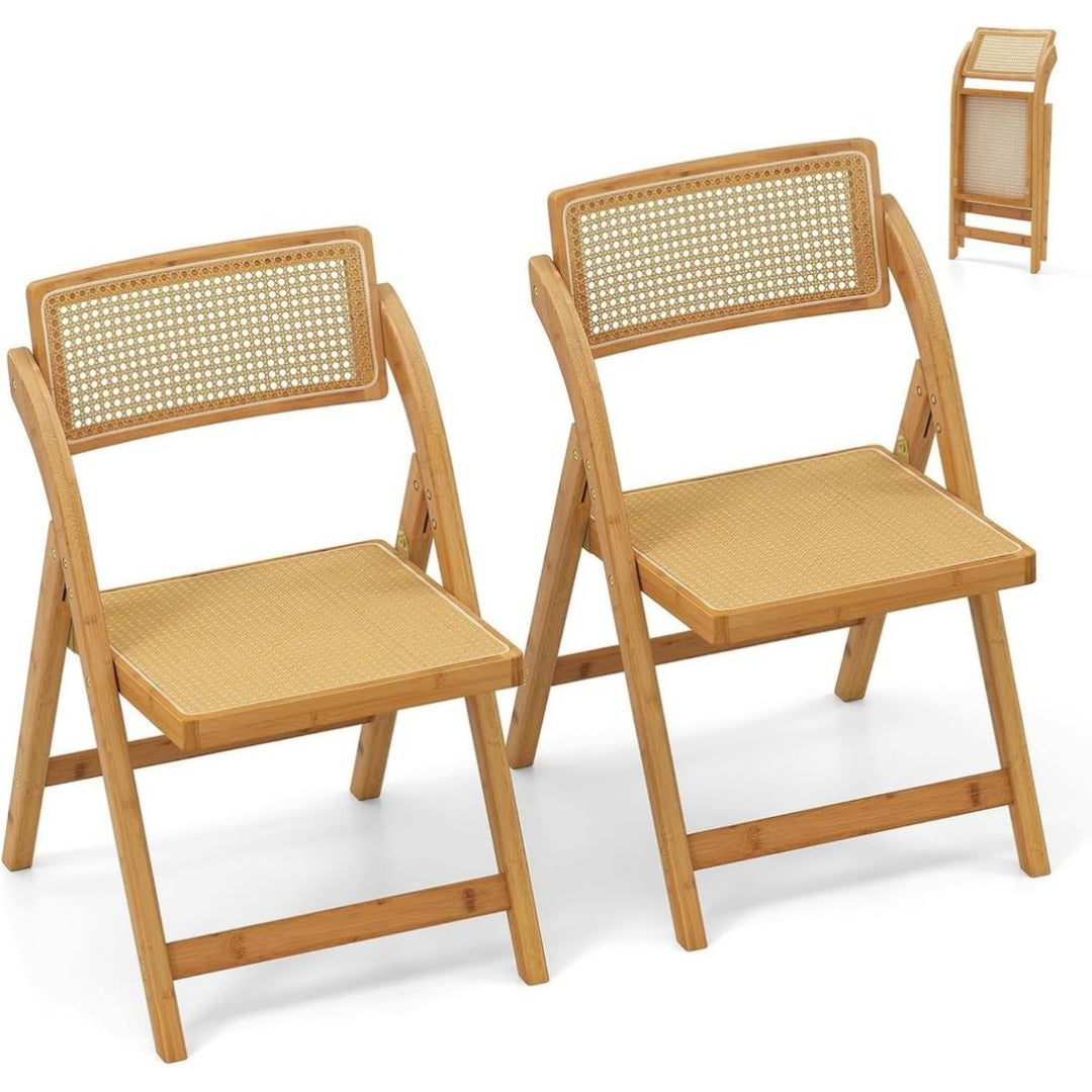 Bambou Naturel, Chaise Pliante Design Moderne