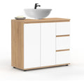 Meuble de Salle de Bain au Style Naturel et Moderne