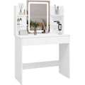 Table en Bois d'Ingenierie, Finition Blanc