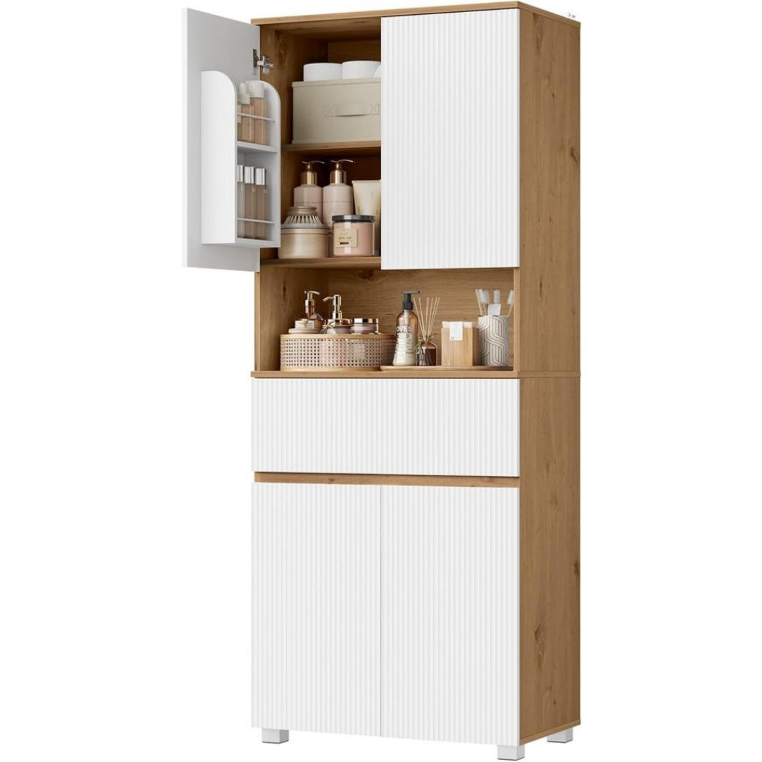 Armoire de Salle de Bain au Design Intemporel et Fonctionnel