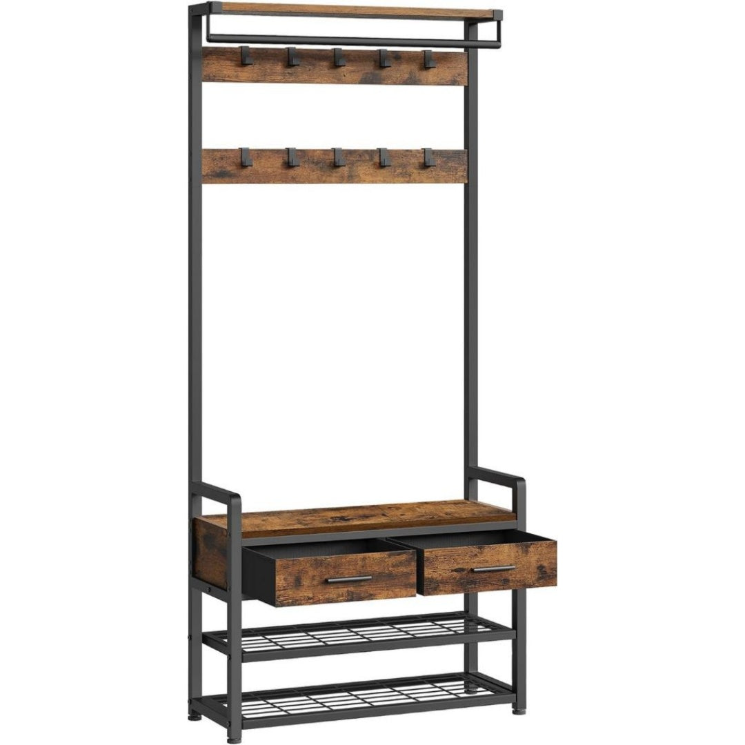 etagere en Panneau d'Agglomere, Finition Marron